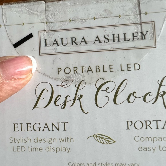 Laura Ashley Portable Led Desk Clock.! - Picture 3 of 3